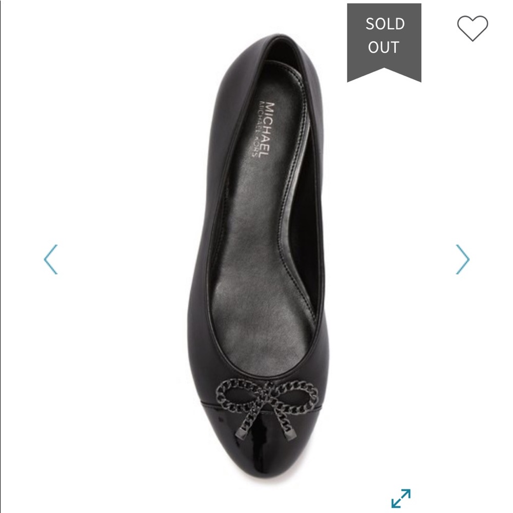Michael Kors Posey Chain Bow Ballet Flat